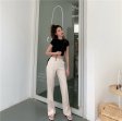 Women High Waist Summer Fashion Elegant Straight Sweatpants