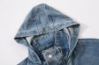 Multi-pocket Hooded Denim Jacket Men's Retro Casual Jackets