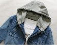 Winter Men Clothing Men's Hooded Denim Jacket Outdoors