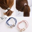 1 Pie1 Pieces Pearl Hair Ties Multi Layer Hair Ring with Elastic - Red